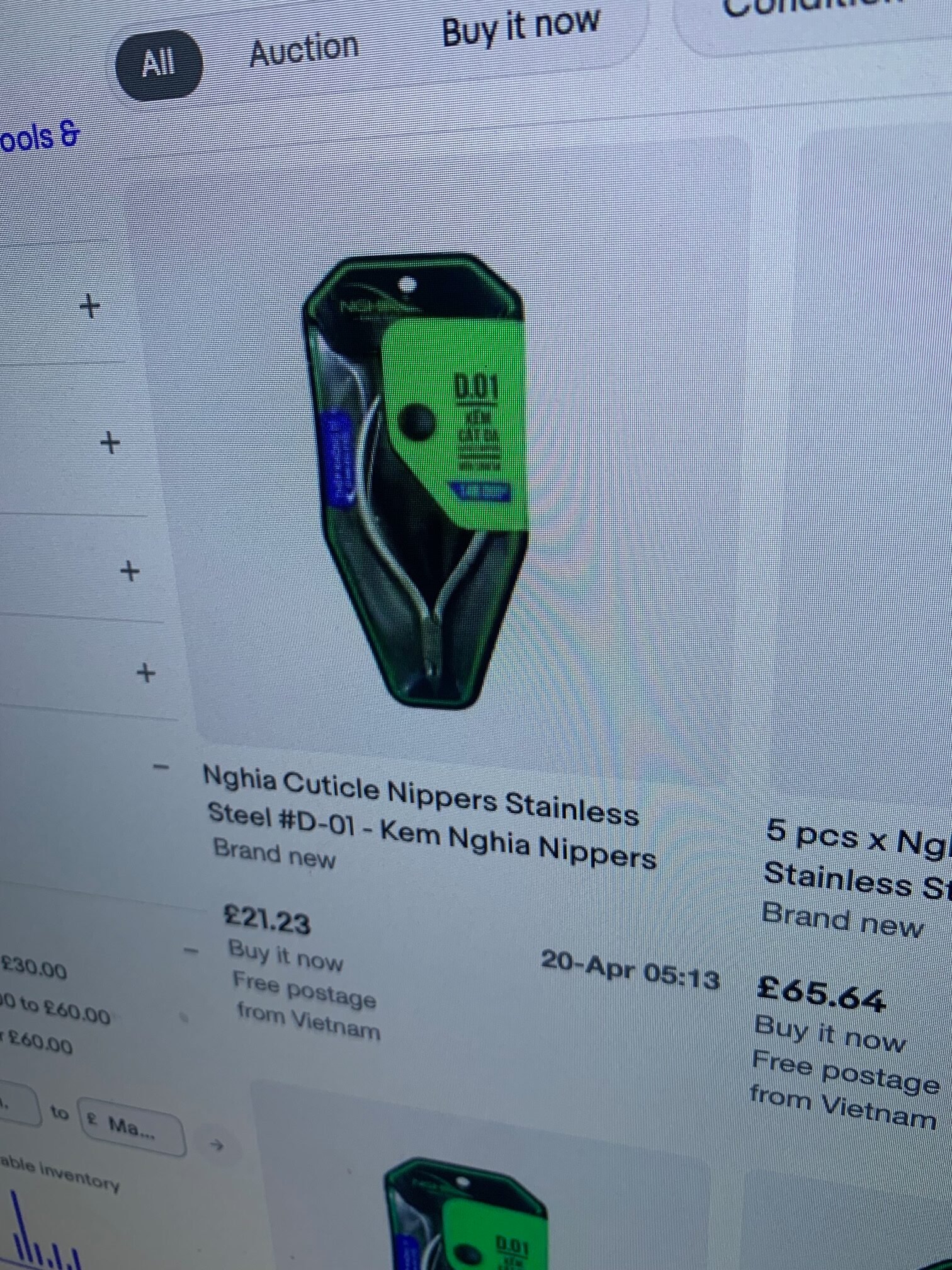 cuticle nippers stainless NGHIA 2ndcorner.co.uk