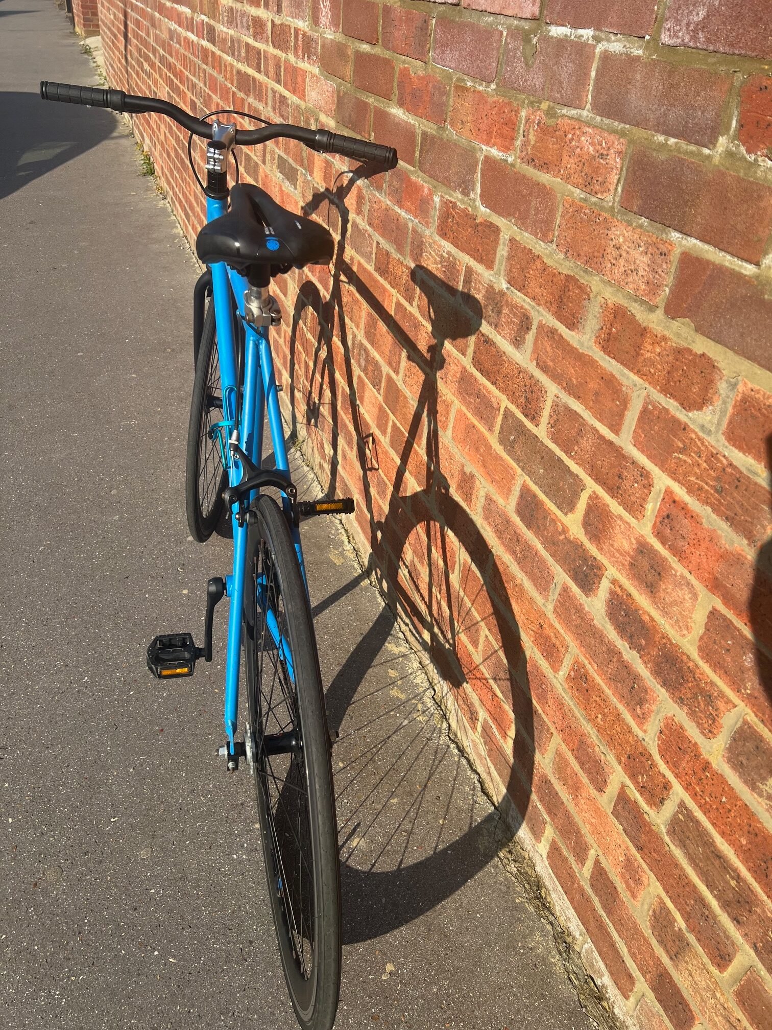 city road bike Mango single gear blue 23.5 inch frame – 2ndcorner.co.uk